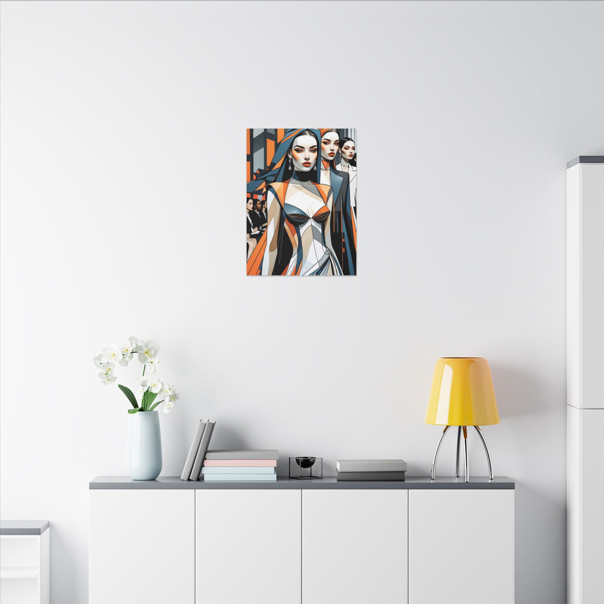House of Poise – Futurist Fashion Runway Canvas Print