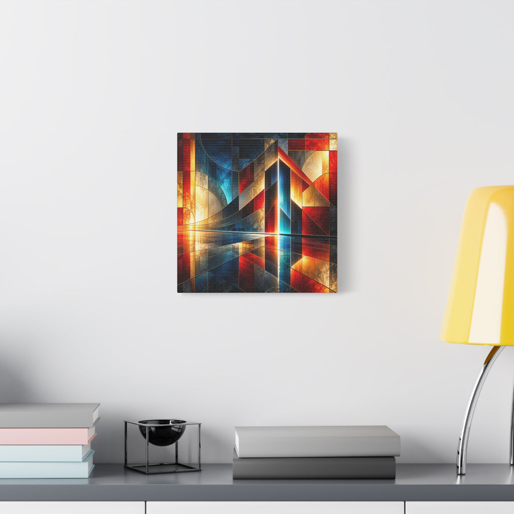 Luminous Threshold — Architectural Geometric Abstract Fine Art Print