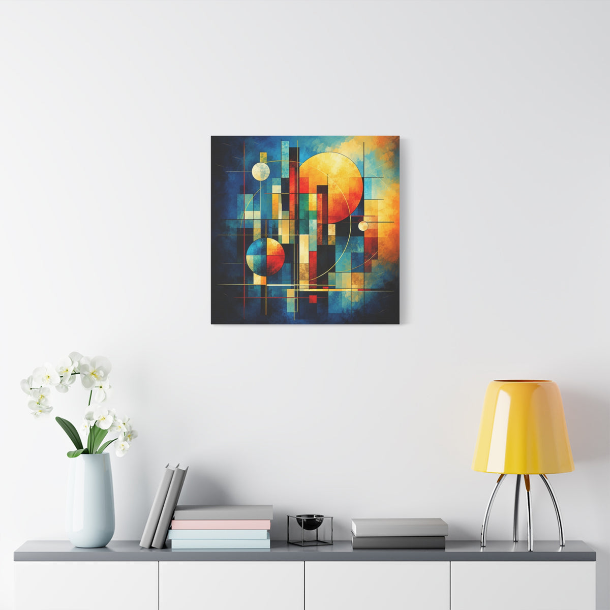 Solar Architecture — Modern Geometric Abstract Wall Art