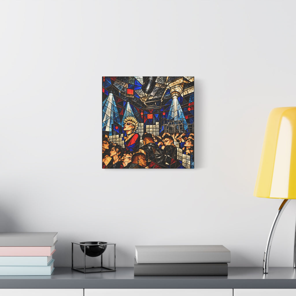 Feels Like #'s — Cubist Stained Glass Nightlife Fine Art Print
