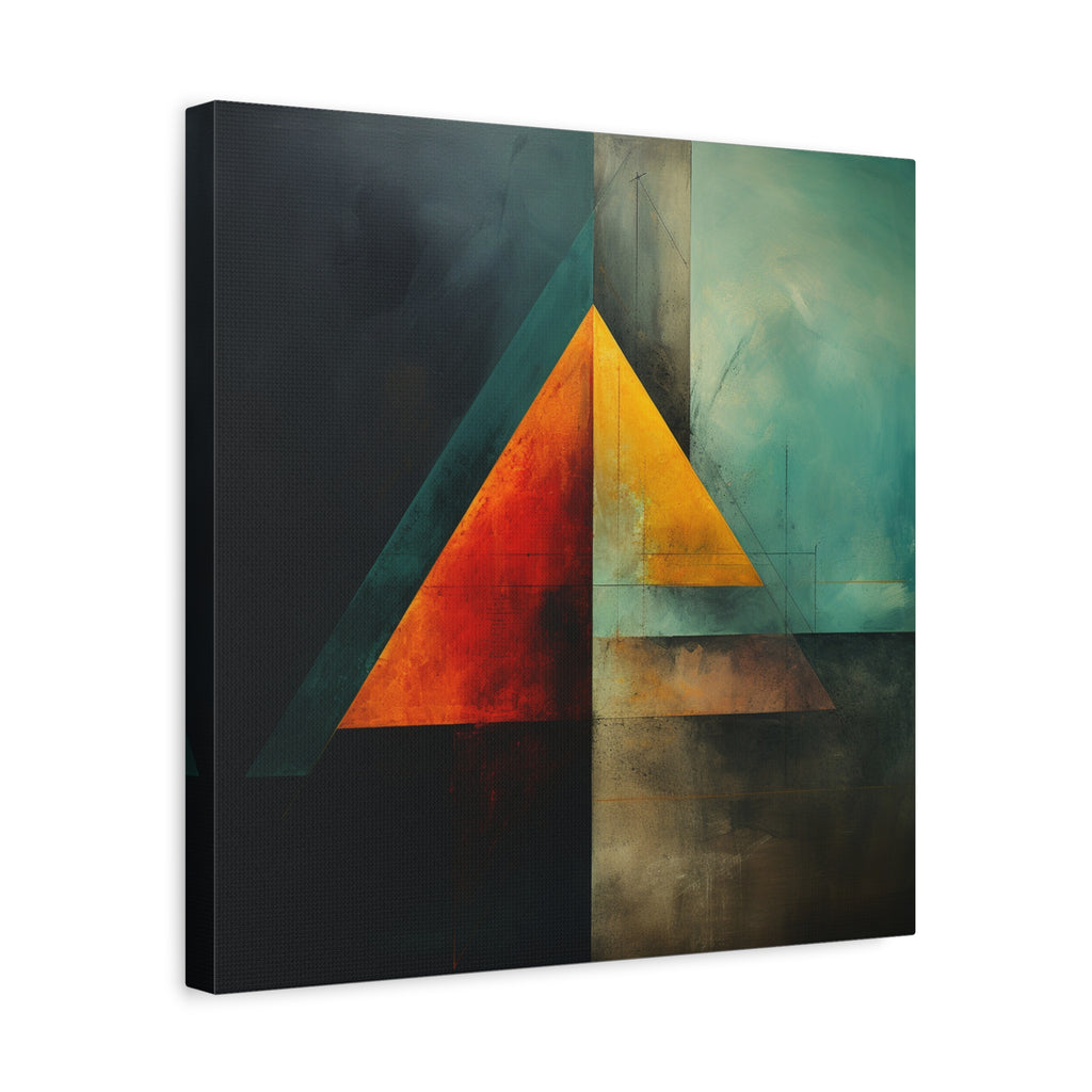 Point of Convergence — Modern Geometric Abstract Wall Art