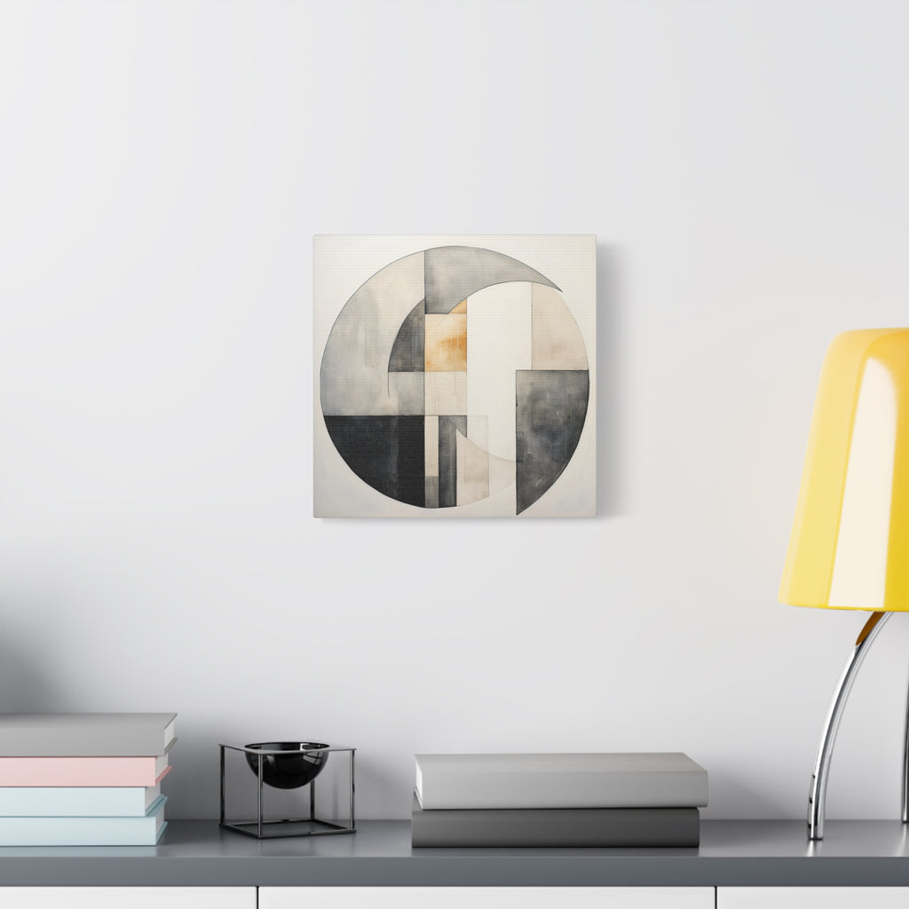The Shape of Stillness — Minimalist Geometric Abstract Wall Art