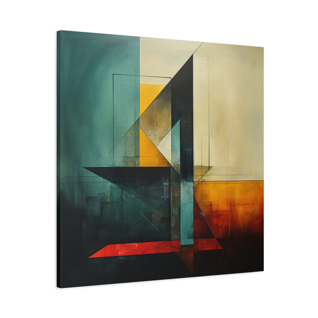 Built From Contrast — Modern Geometric Abstract Wall Art