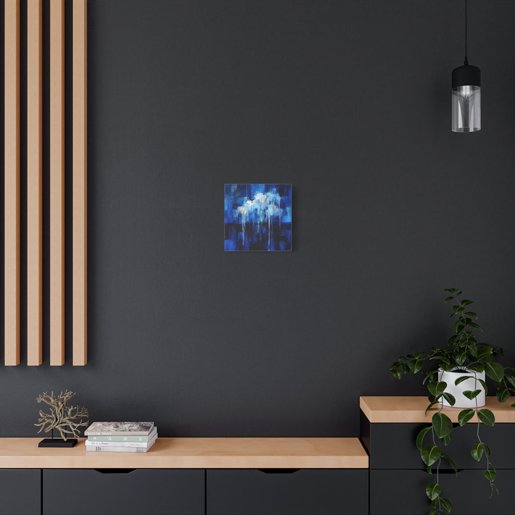 Quiet Storm — Atmospheric Blue Abstract Fine Art Print