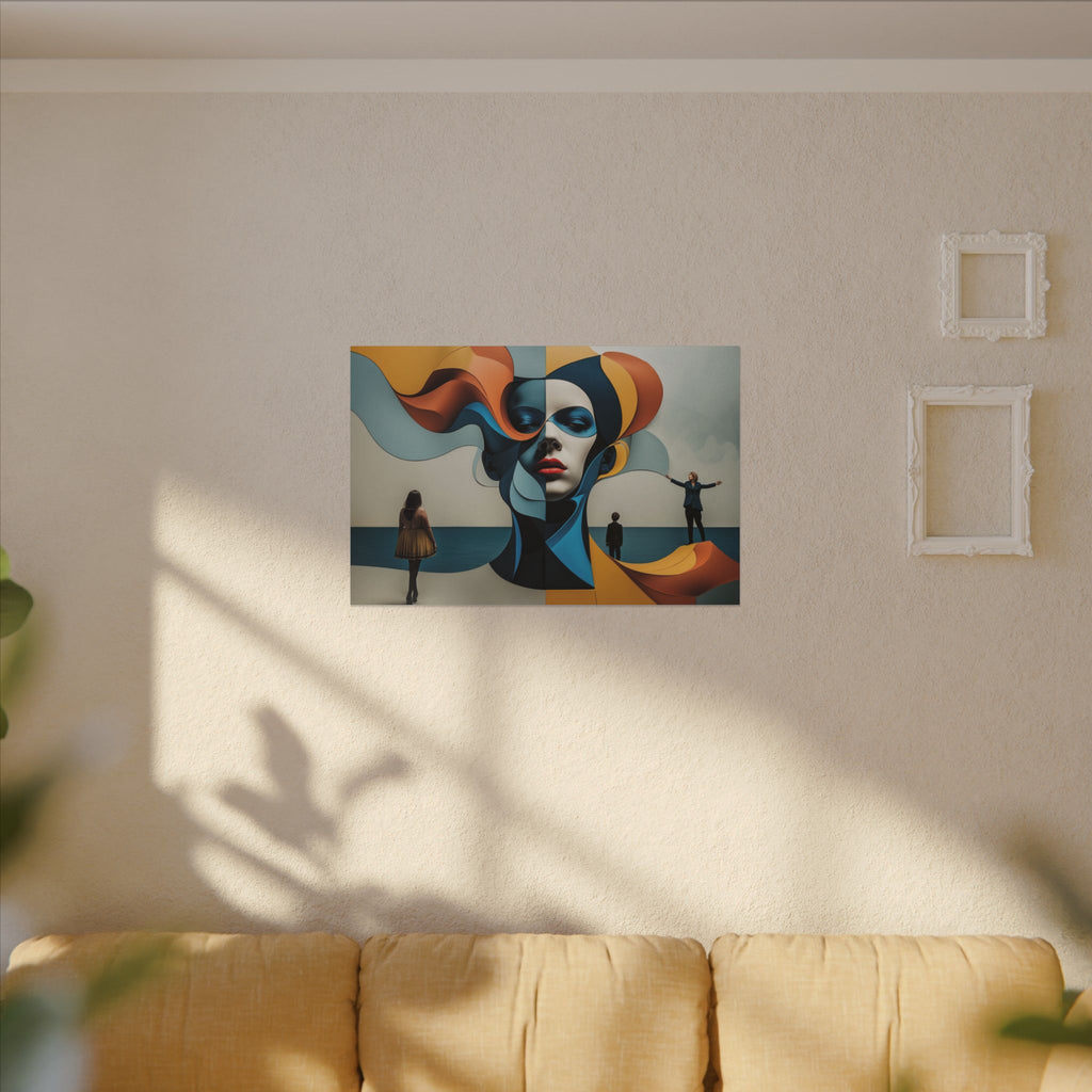 Between Tides – Modern Surreal Abstract Portrait Wall Art