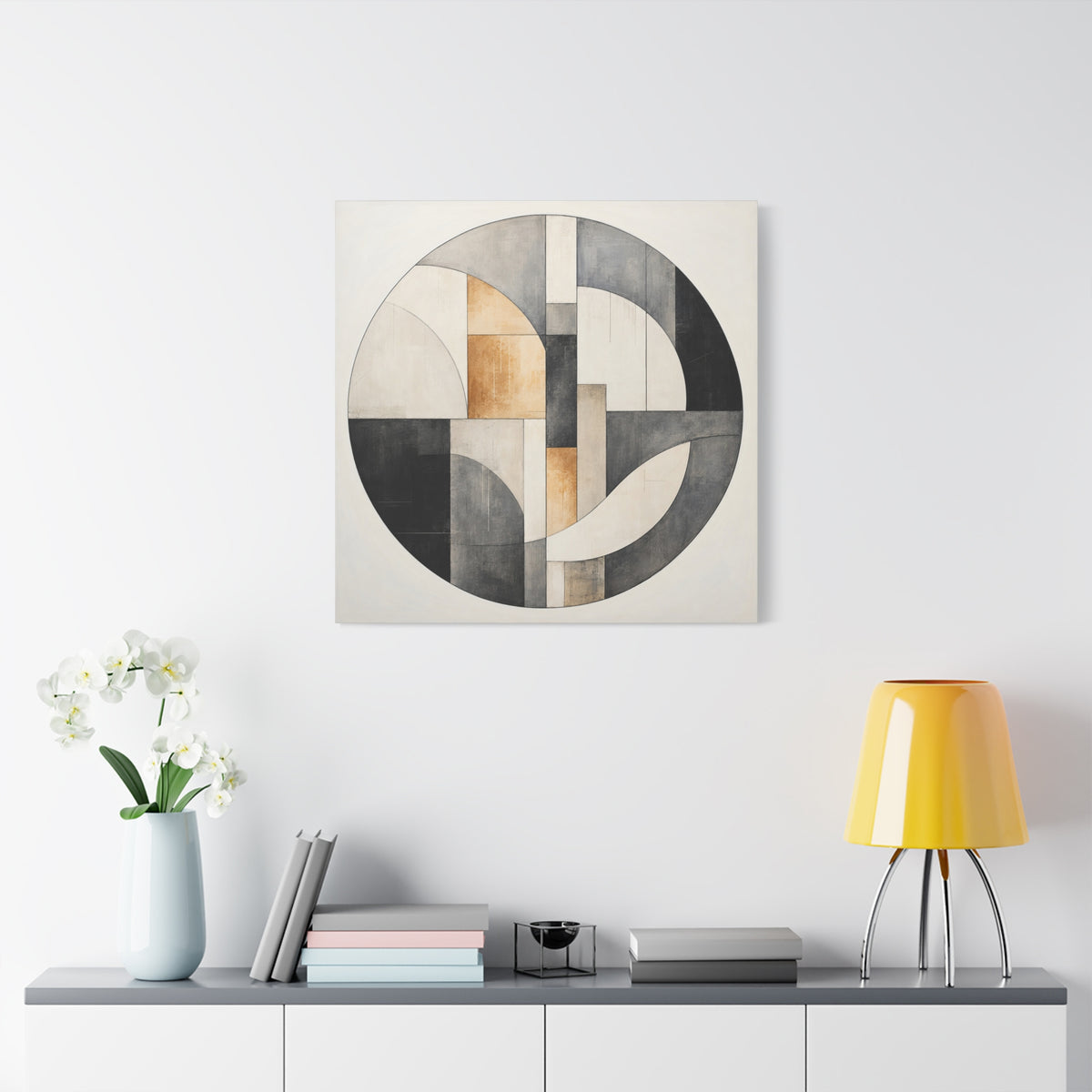 Quiet Architecture — Minimalist Geometric Abstract Wall Art