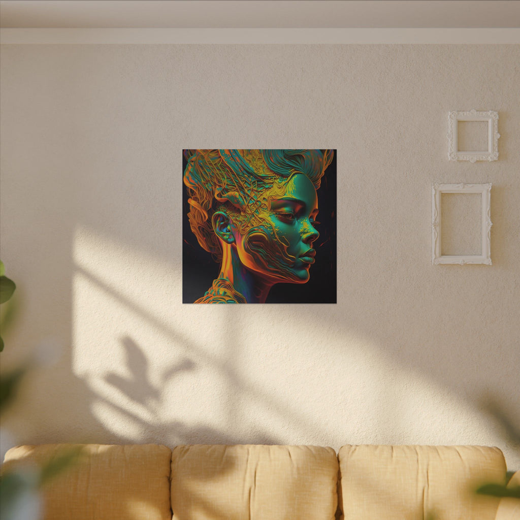 Living Ornament – Futurist Organic Portrait Canvas Print