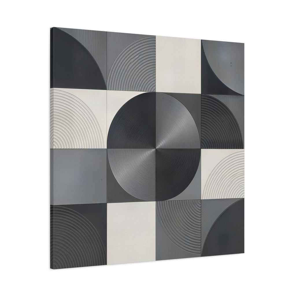 Concentric Balance — Minimalist Geometric Abstract Wall Art