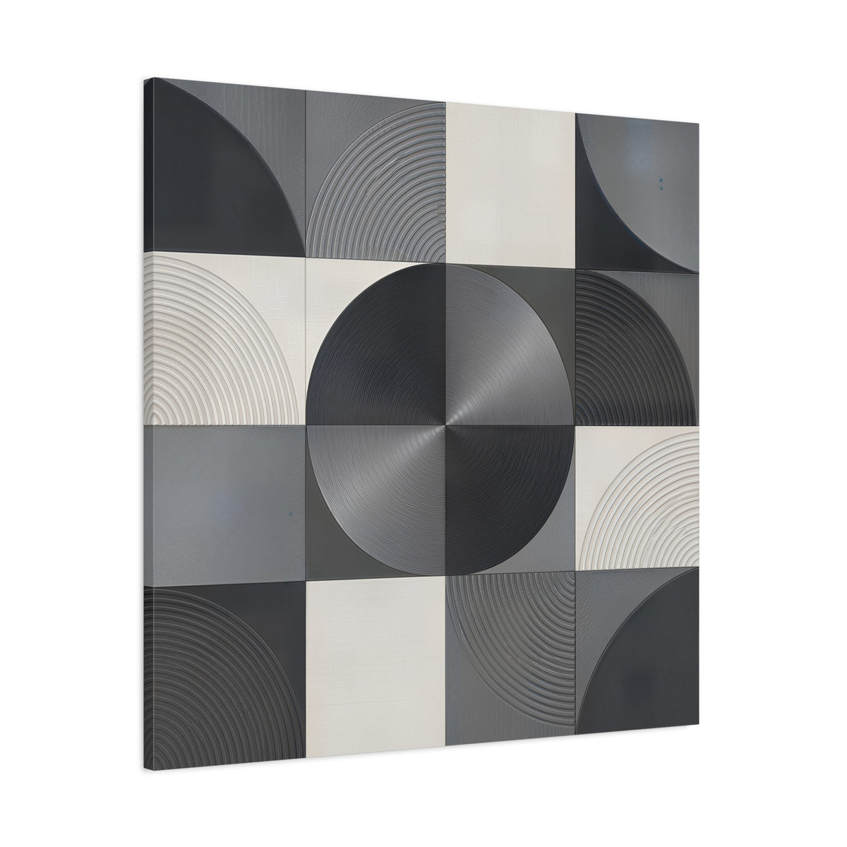 Concentric Balance — Minimalist Geometric Abstract Wall Art