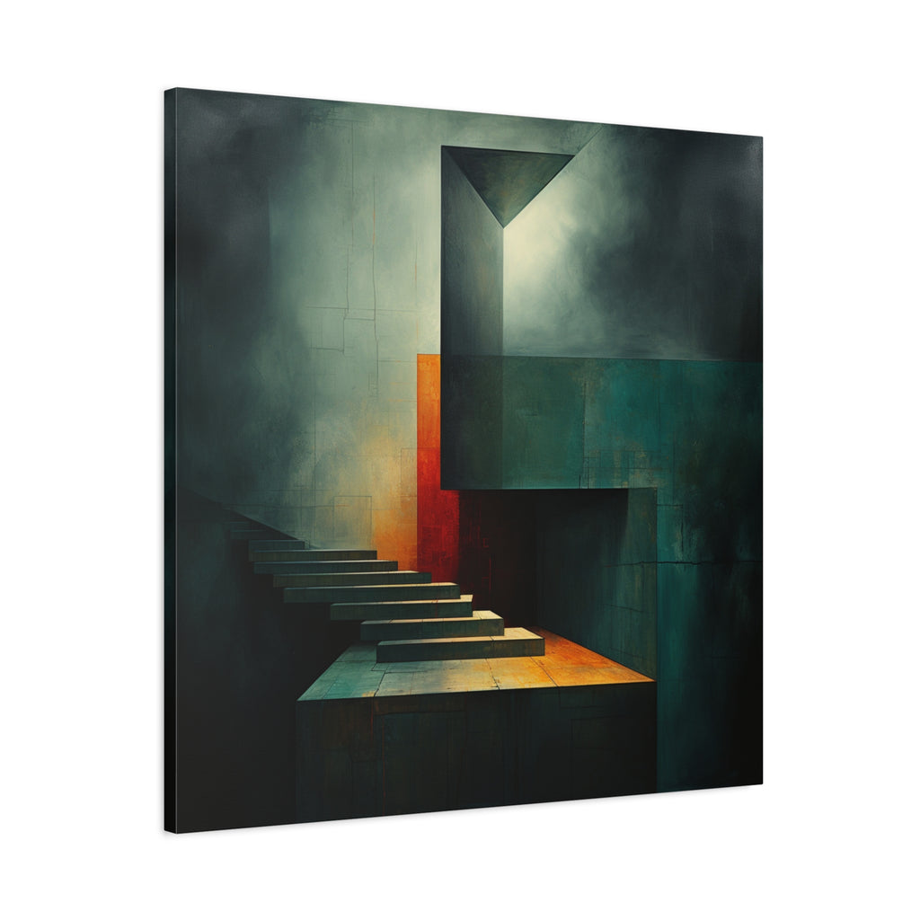 The Last Step Before Light — Modern Architectural Abstract Wall Art