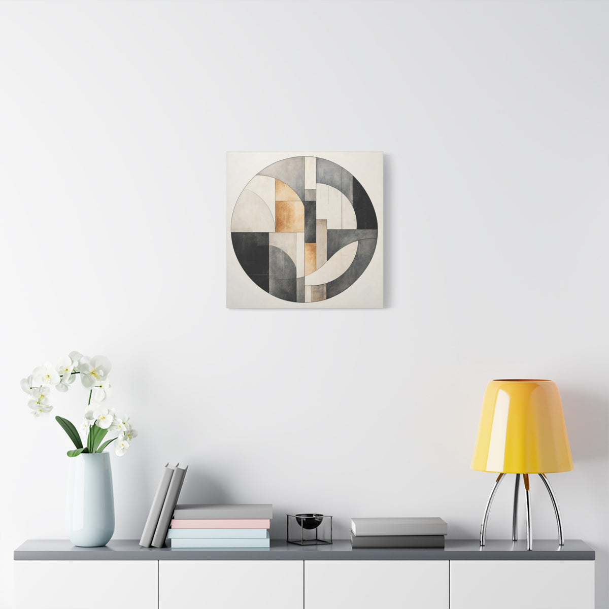 Quiet Architecture — Minimalist Geometric Abstract Wall Art