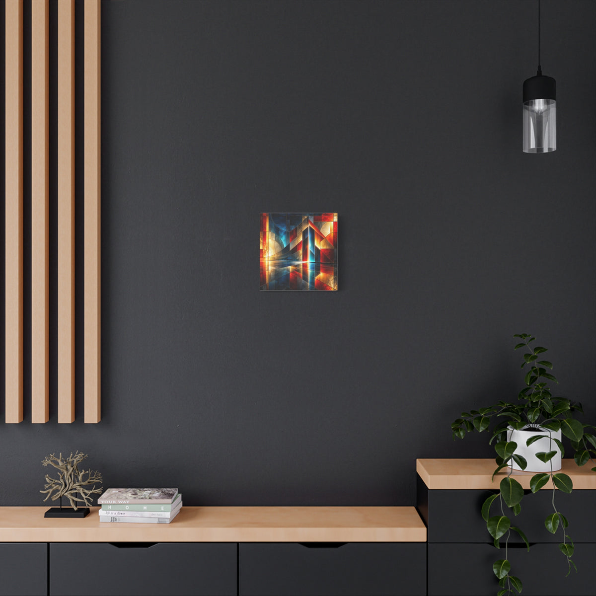 Luminous Threshold — Architectural Geometric Abstract Fine Art Print