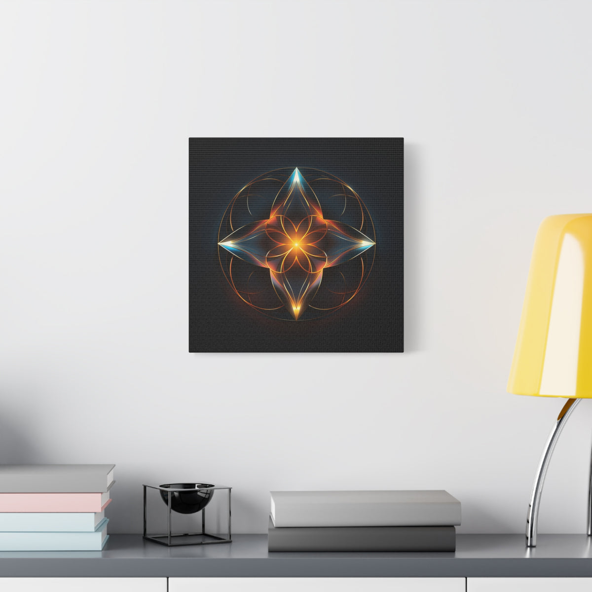Radiant Within — Futuristic Sacred Geometry Wall Art