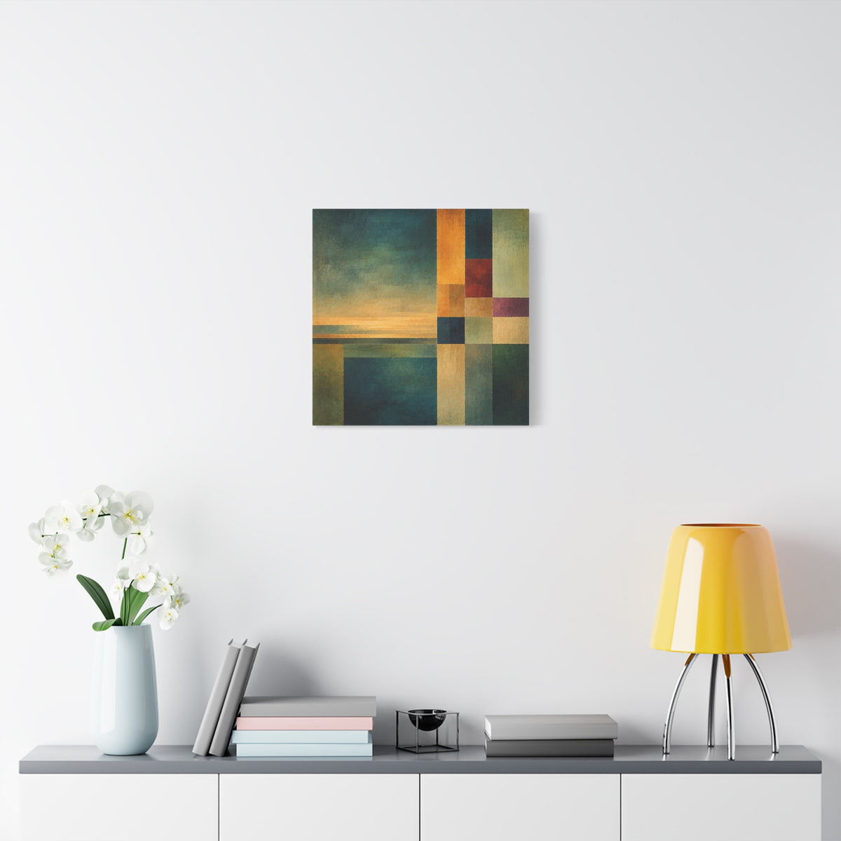 Still Horizon — Geometric Landscape Abstract Fine Art Print