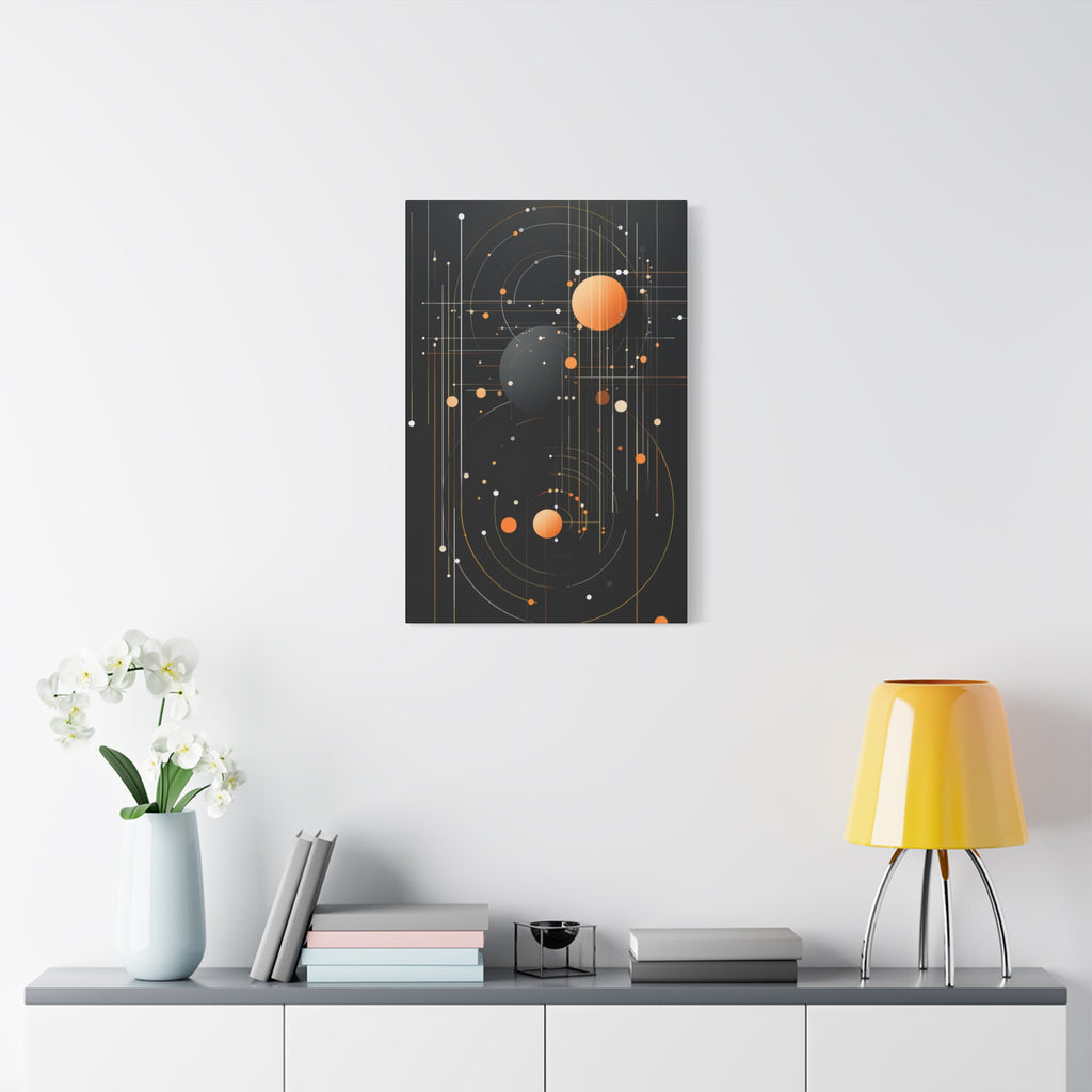 Orbital Convergence — Planetary Blueprint Fine Art Print