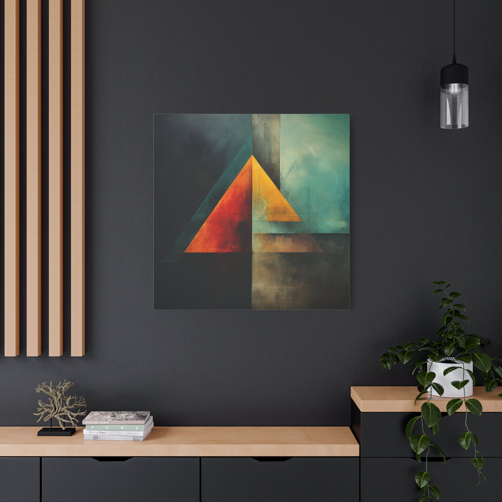 Point of Convergence — Modern Geometric Abstract Wall Art