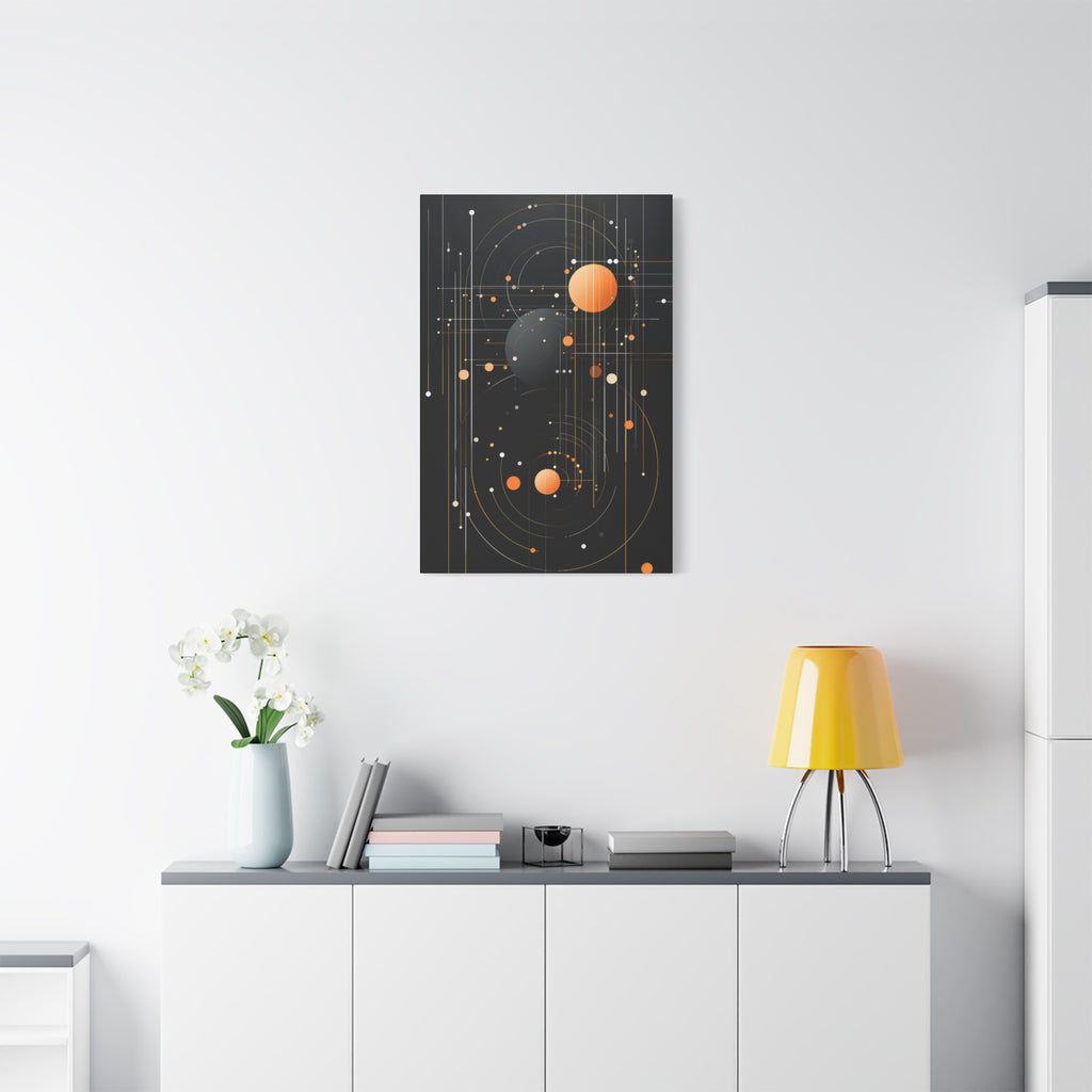 Orbital Convergence — Planetary Blueprint Fine Art Print