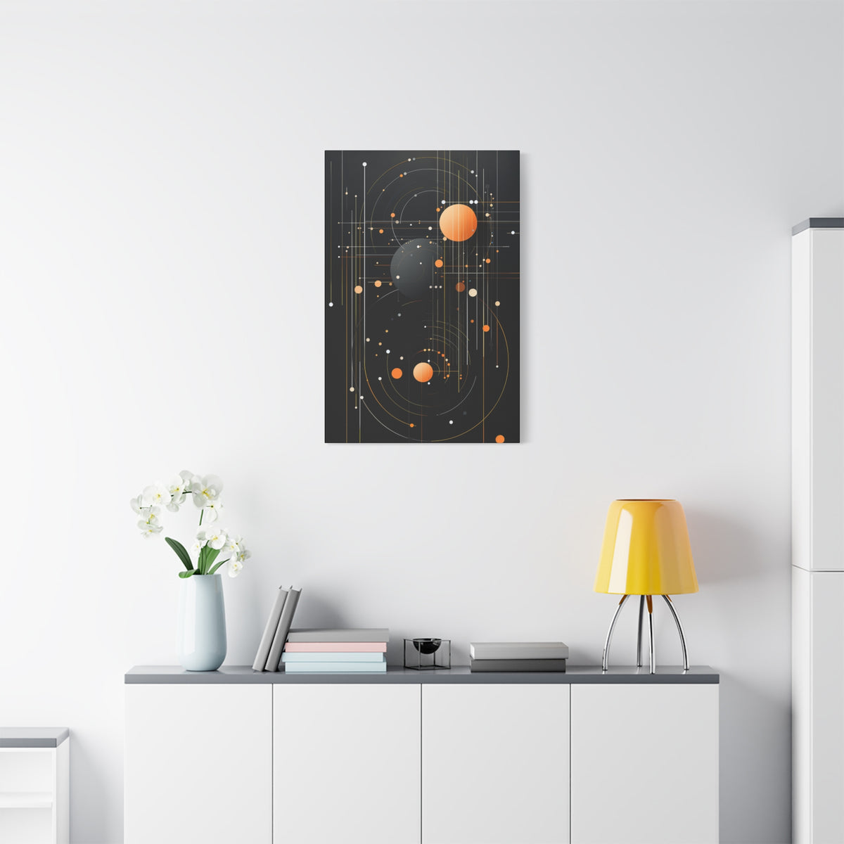 Orbital Convergence — Planetary Blueprint Fine Art Print