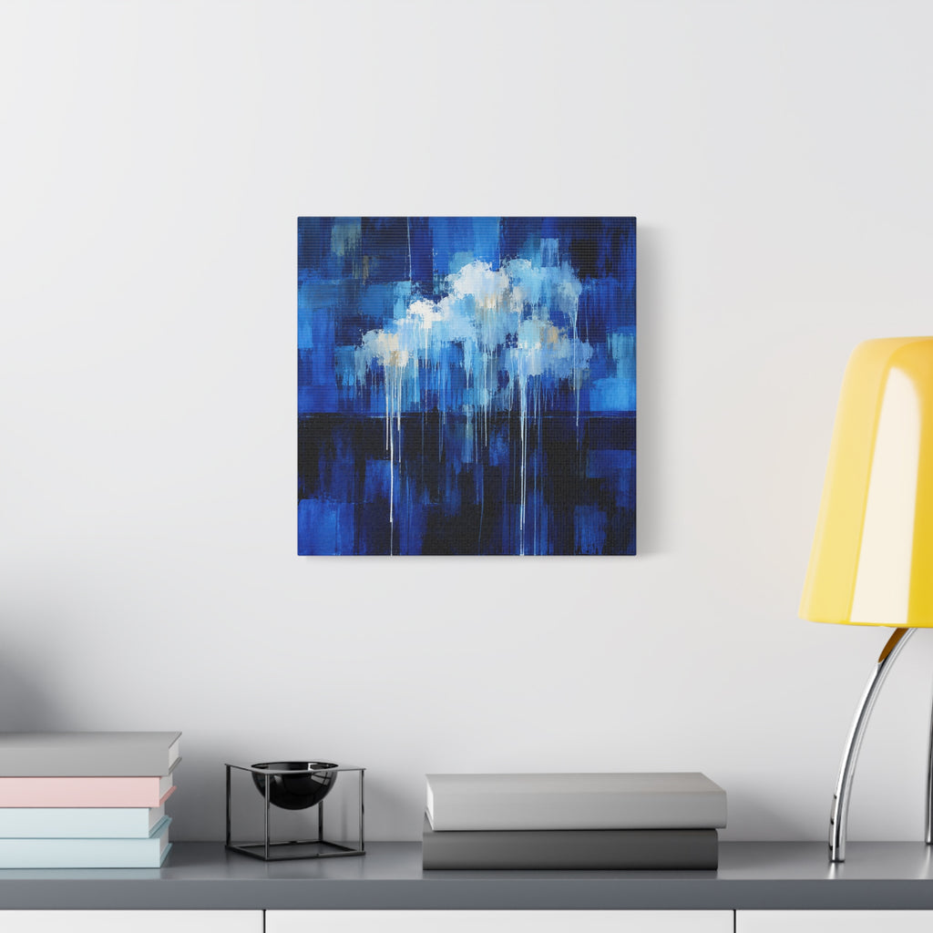Quiet Storm — Atmospheric Blue Abstract Fine Art Print