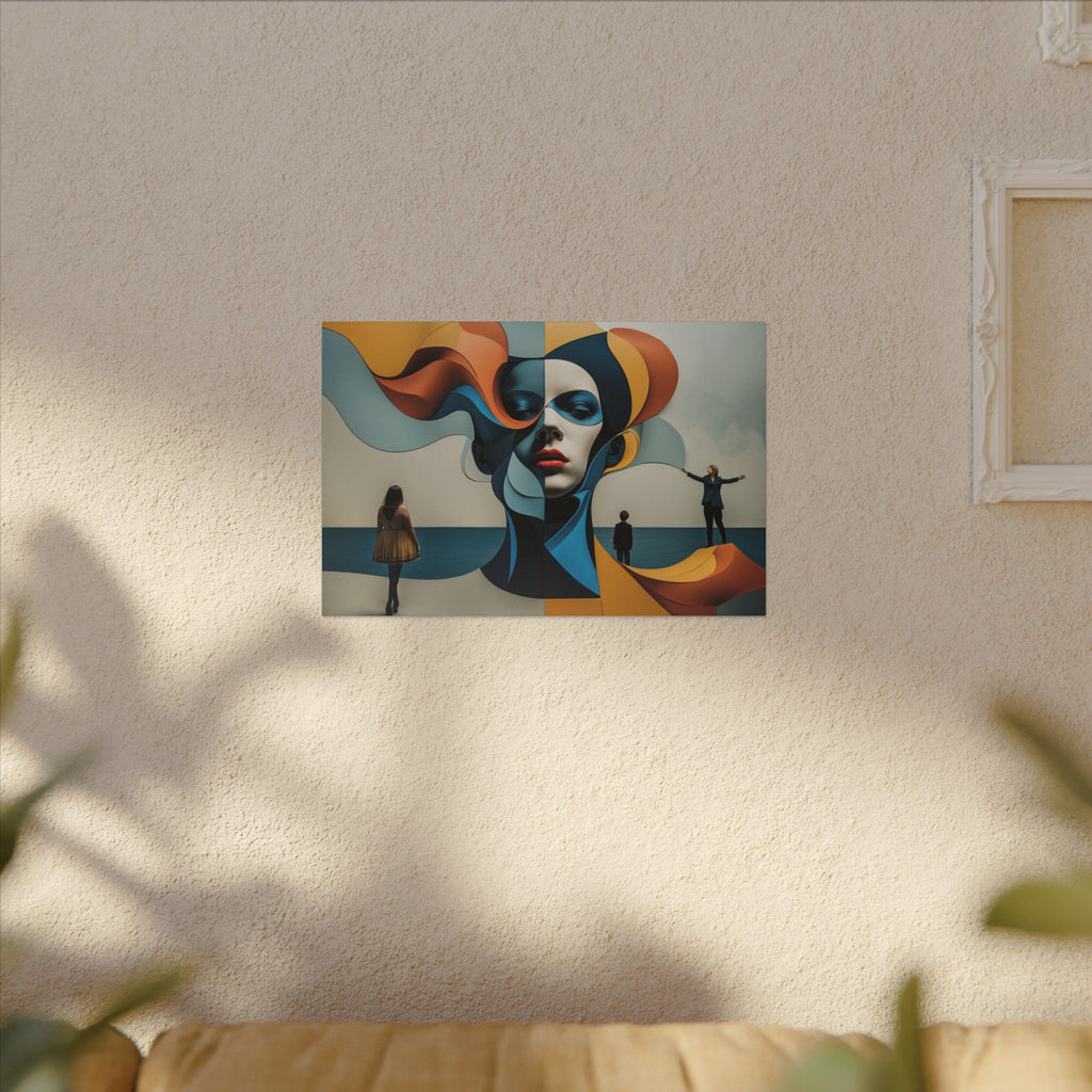 Between Tides – Modern Surreal Abstract Portrait Wall Art