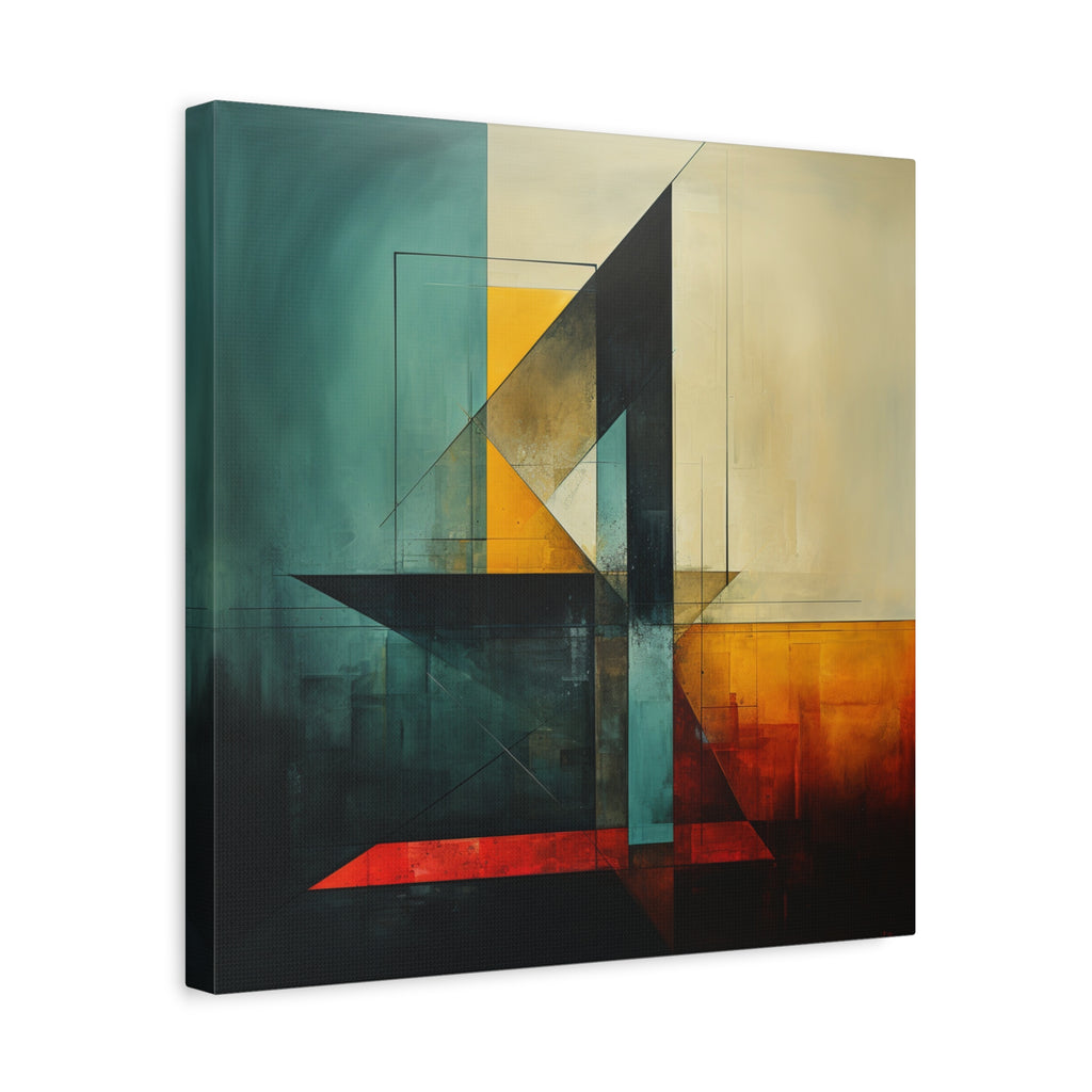 Built From Contrast — Modern Geometric Abstract Wall Art