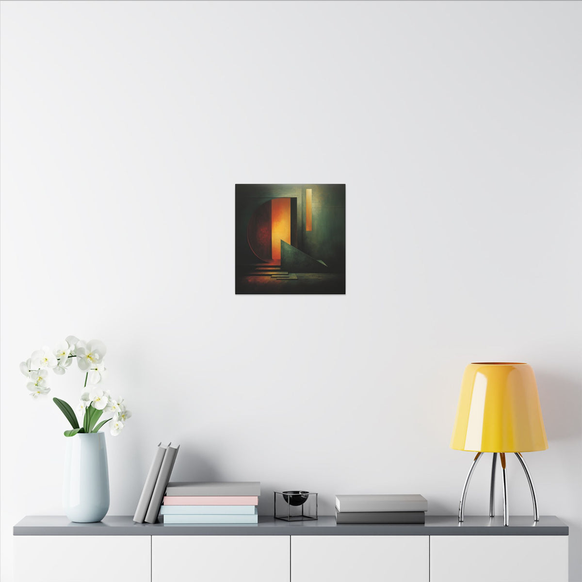 The Doorway Holds the Sun – Abstract Architectural Canvas Print