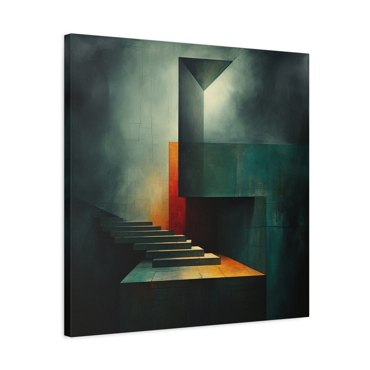 The Last Step Before Light — Modern Architectural Abstract Wall Art