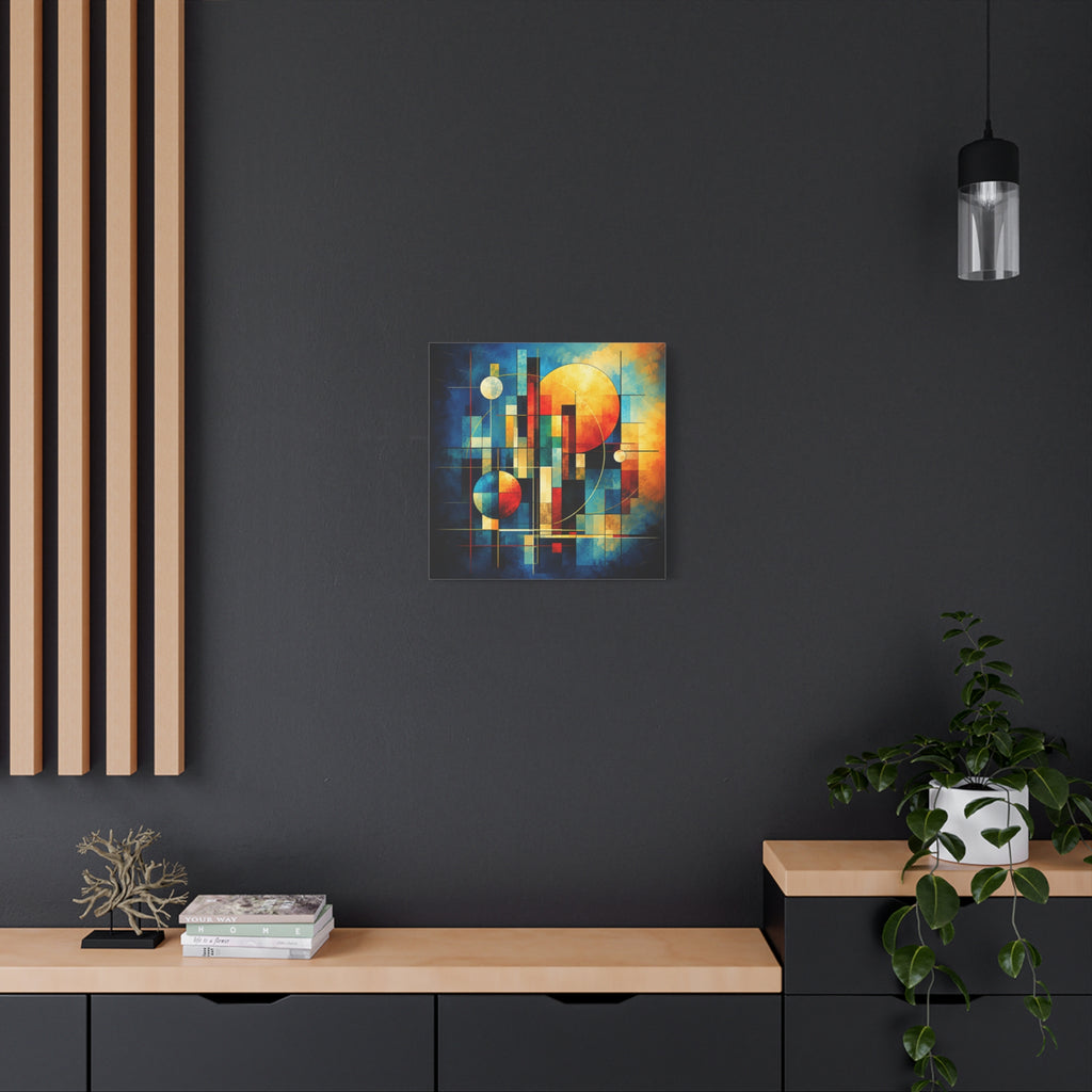 Solar Architecture — Modern Geometric Abstract Wall Art