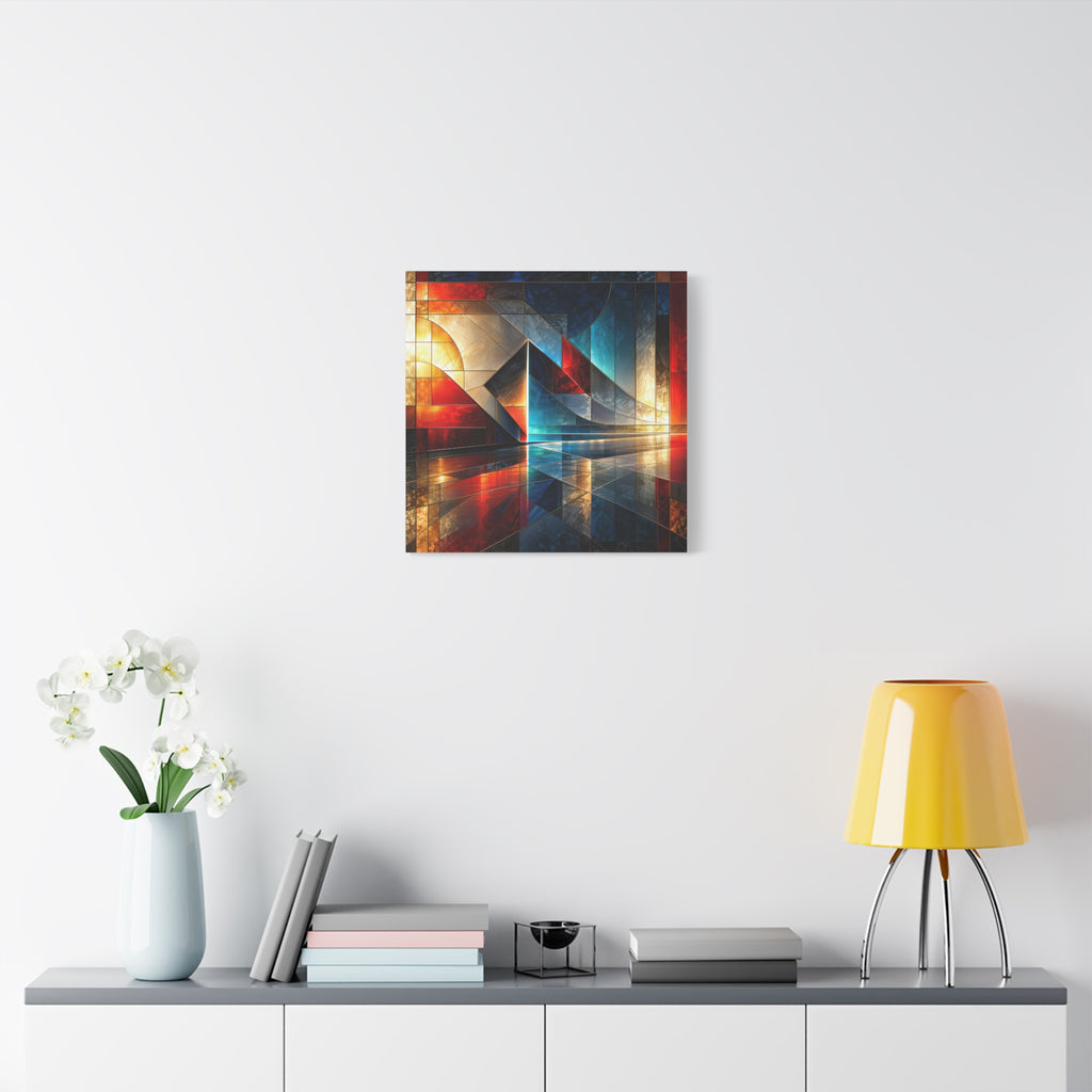 Reflected Passage — Architectural Geometric Abstract Fine Art Print