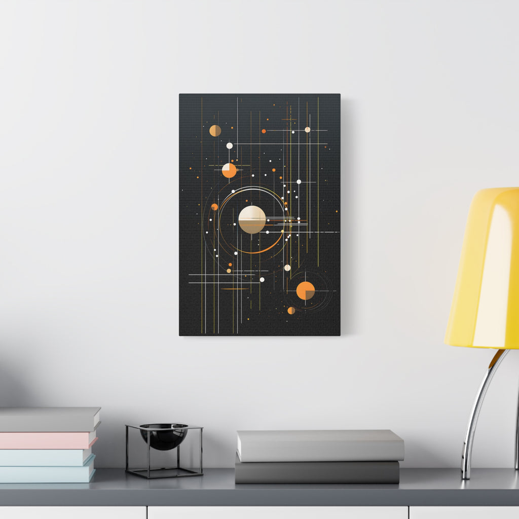 Orbital Measure – Geometric Celestial Abstract Canvas Print