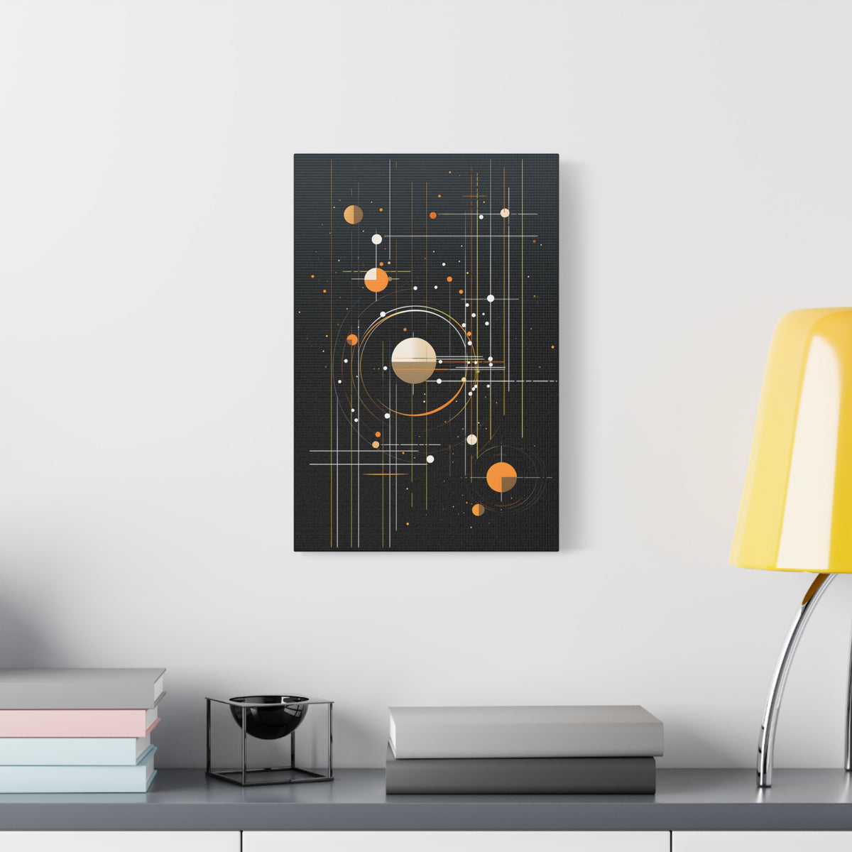 Orbital Measure – Geometric Celestial Abstract Canvas Print