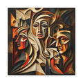 Ancestral Protectors | Cubist Spiritual Wall Art