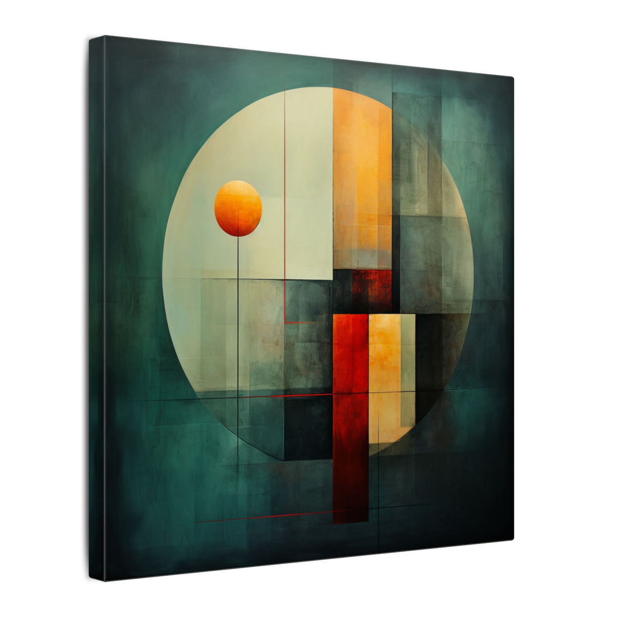 Still Point – Modern Geometric Abstract Canvas Print