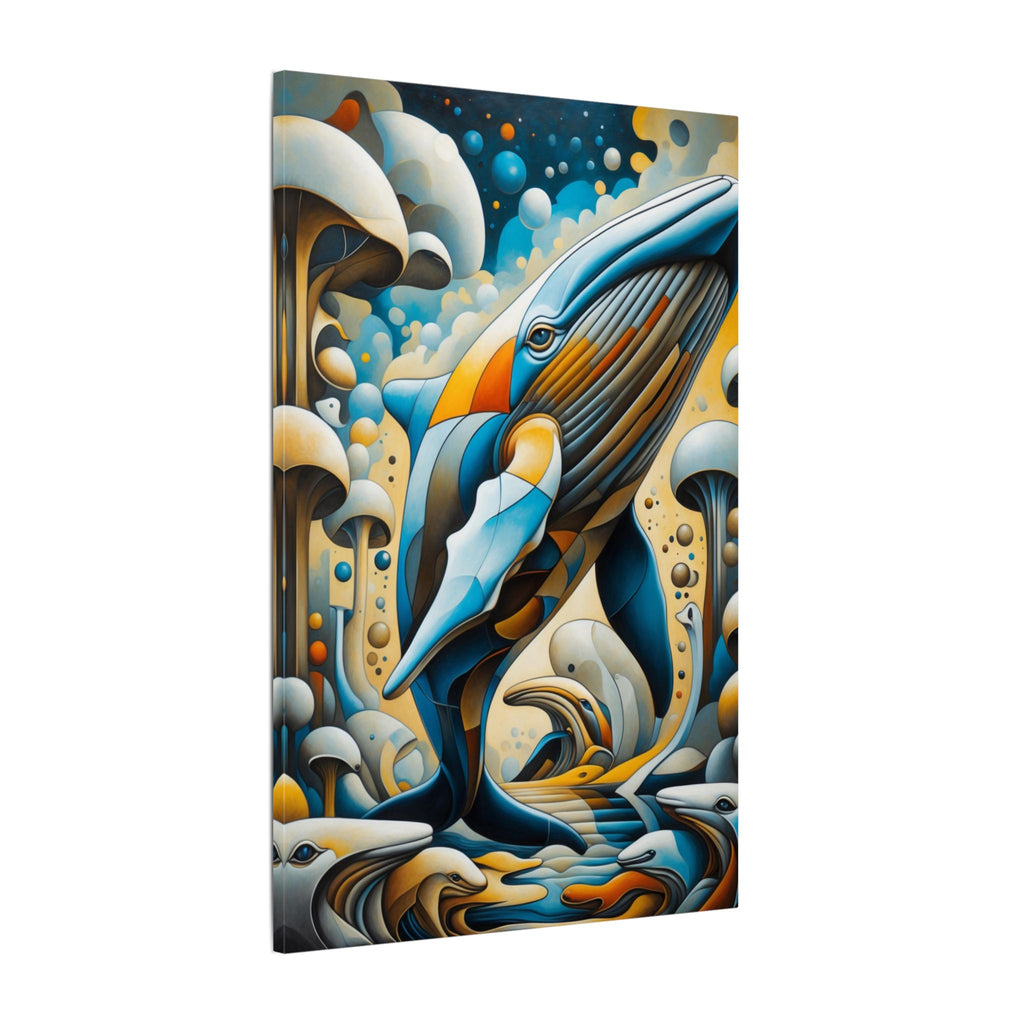 Where Giants Dream – Surreal Whale Canvas Print