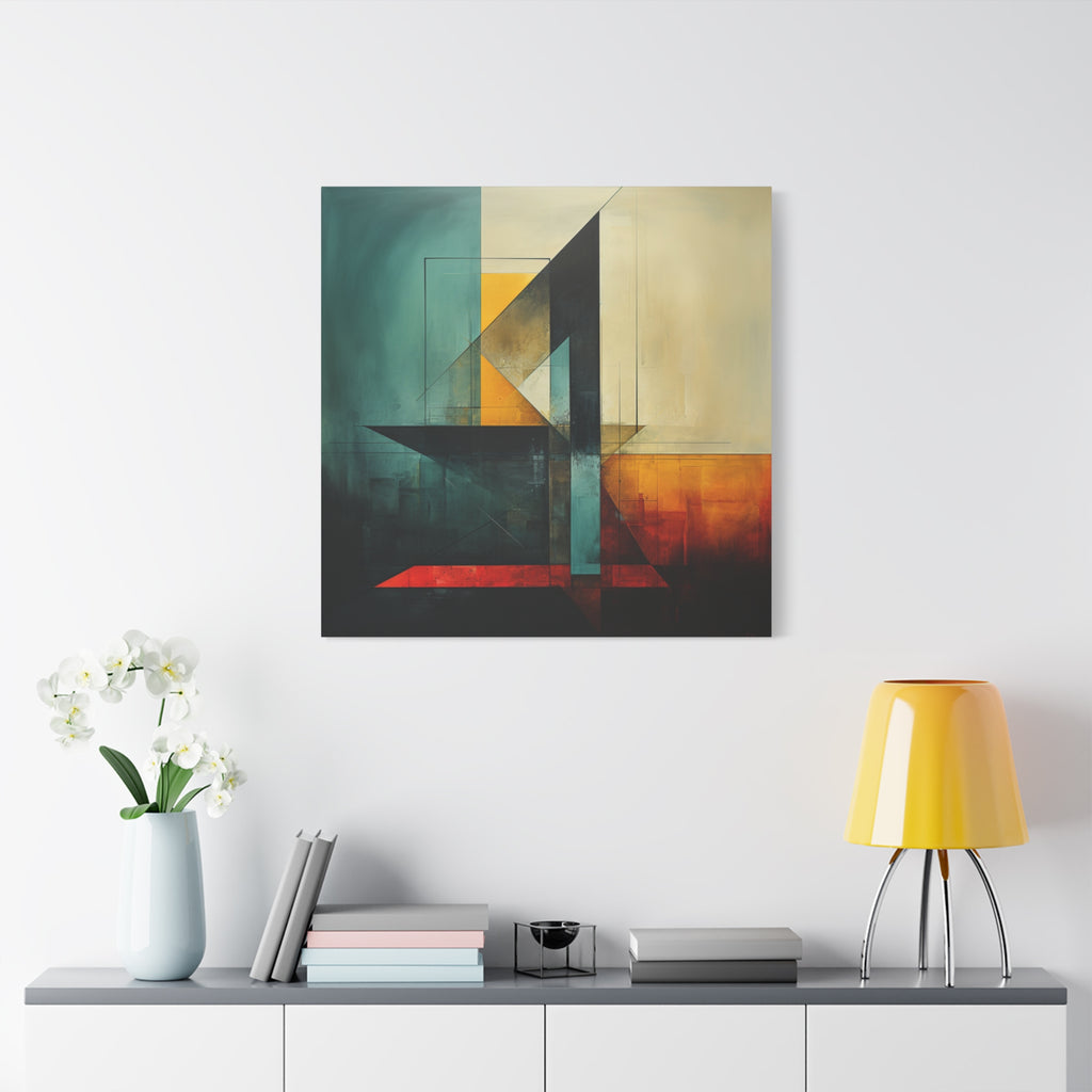 Built From Contrast — Modern Geometric Abstract Wall Art