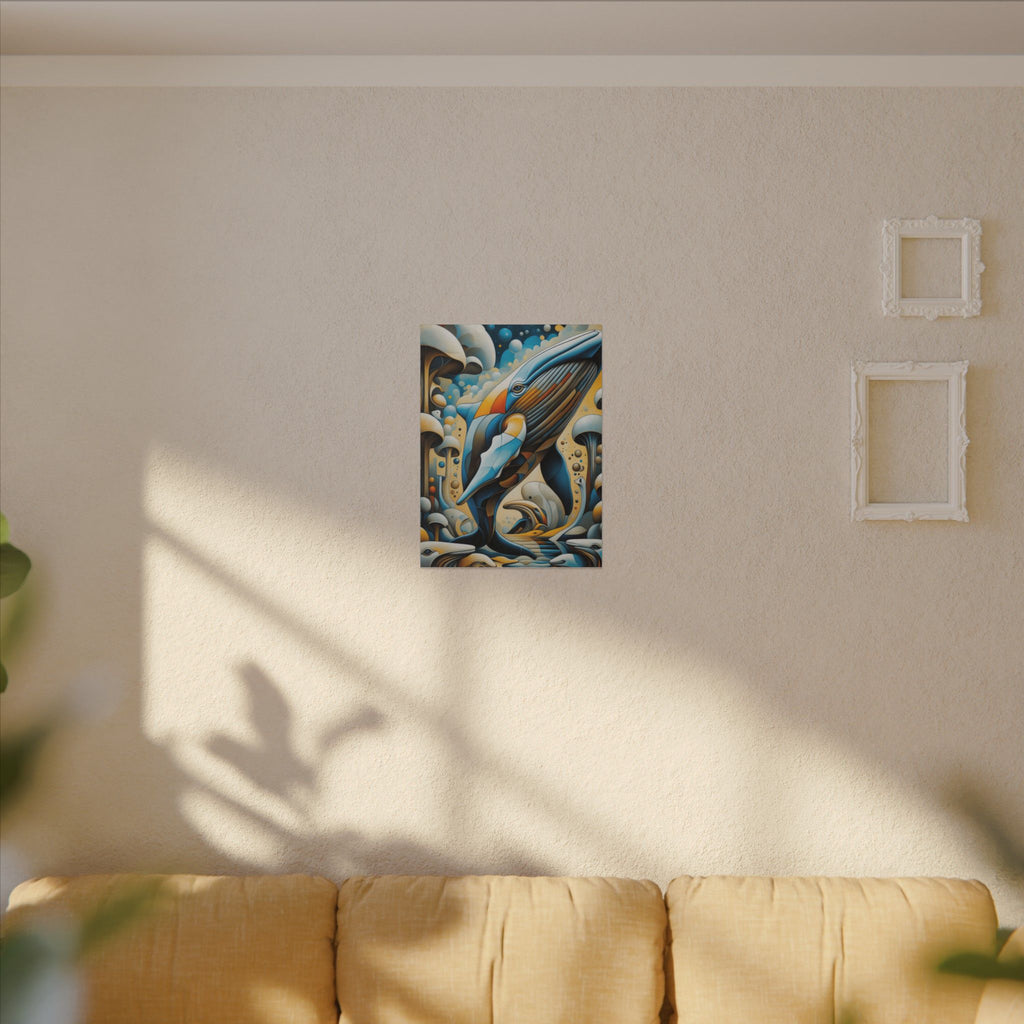 Where Giants Dream – Surreal Whale Canvas Print