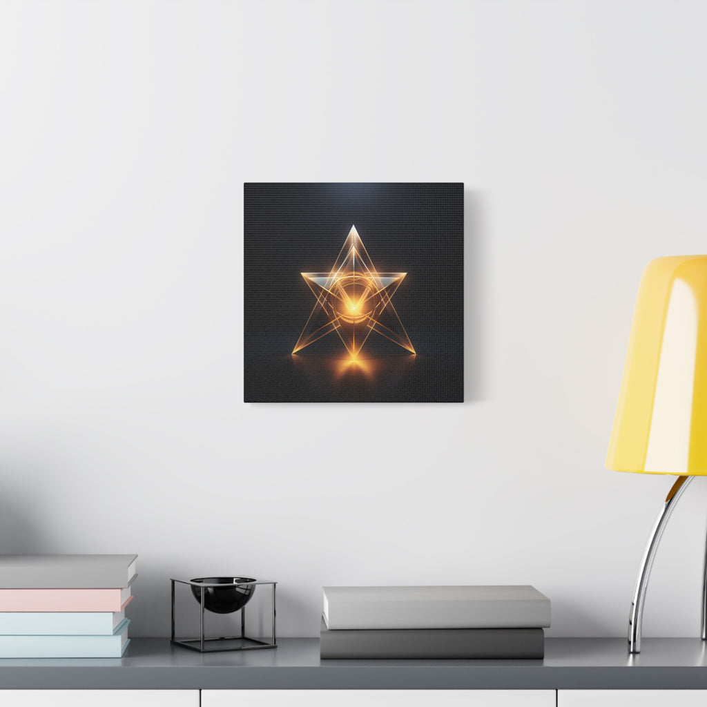Star of Becoming — Futuristic Sacred Geometry Wall Art