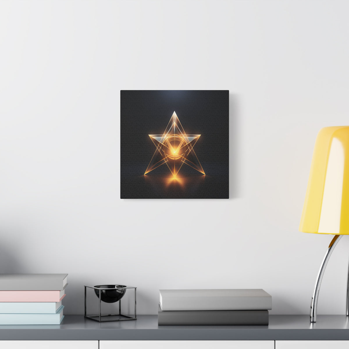 Star of Becoming — Futuristic Sacred Geometry Wall Art