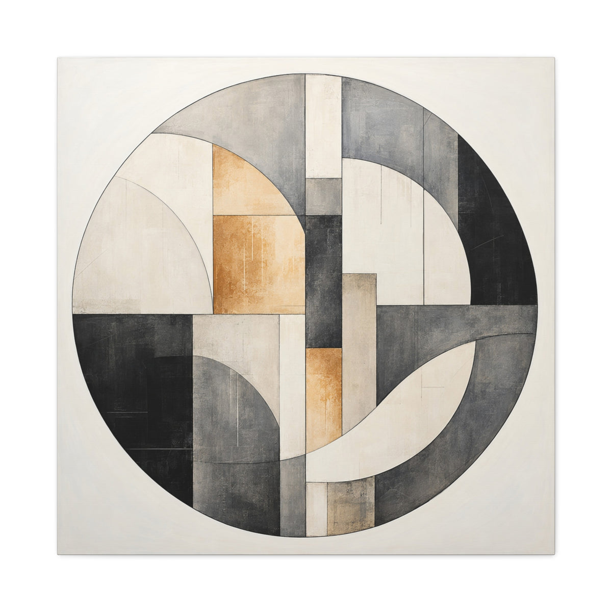 Quiet Architecture — Minimalist Geometric Abstract Wall Art