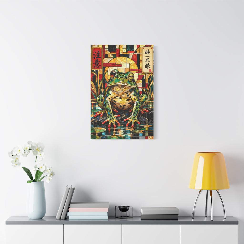 Sleep With One Eye Open — Cubist Stained-Glass Style Wall Art