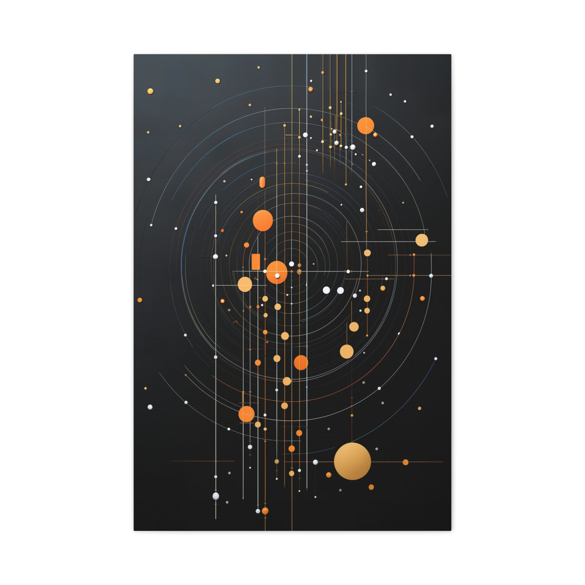 Celestial Coordinates — Planetary Blueprint Fine Art Print