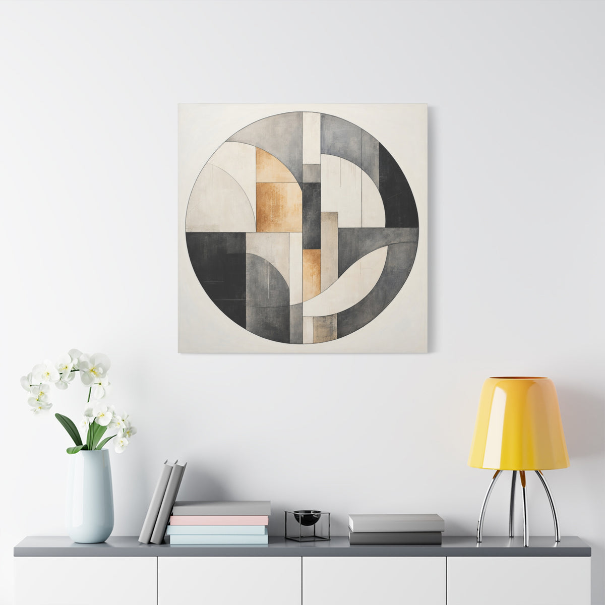 Quiet Architecture — Minimalist Geometric Abstract Wall Art