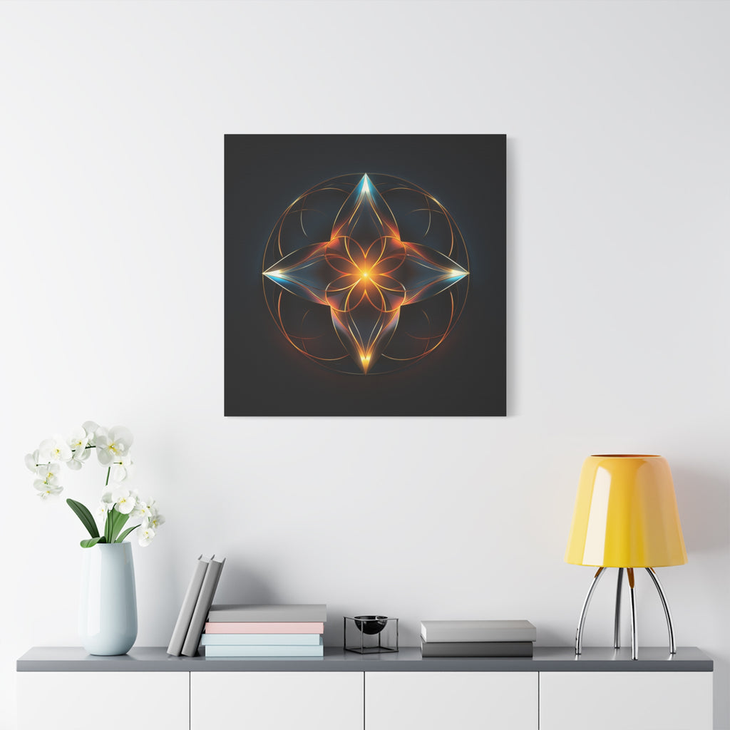 Radiant Within — Futuristic Sacred Geometry Wall Art
