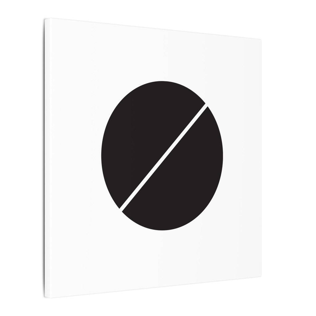 The Line Between – Minimalist Geometric Circle Canvas Print