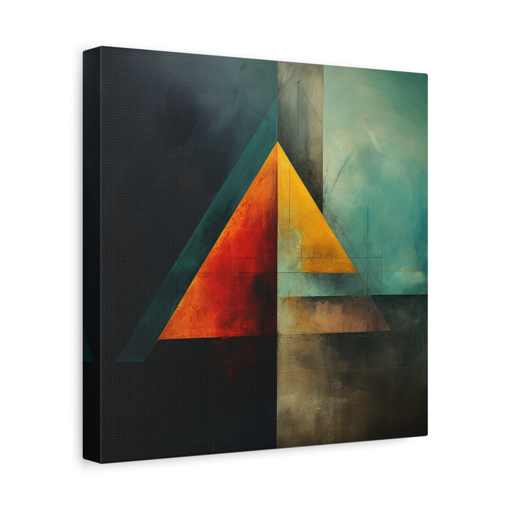 Point of Convergence — Modern Geometric Abstract Wall Art