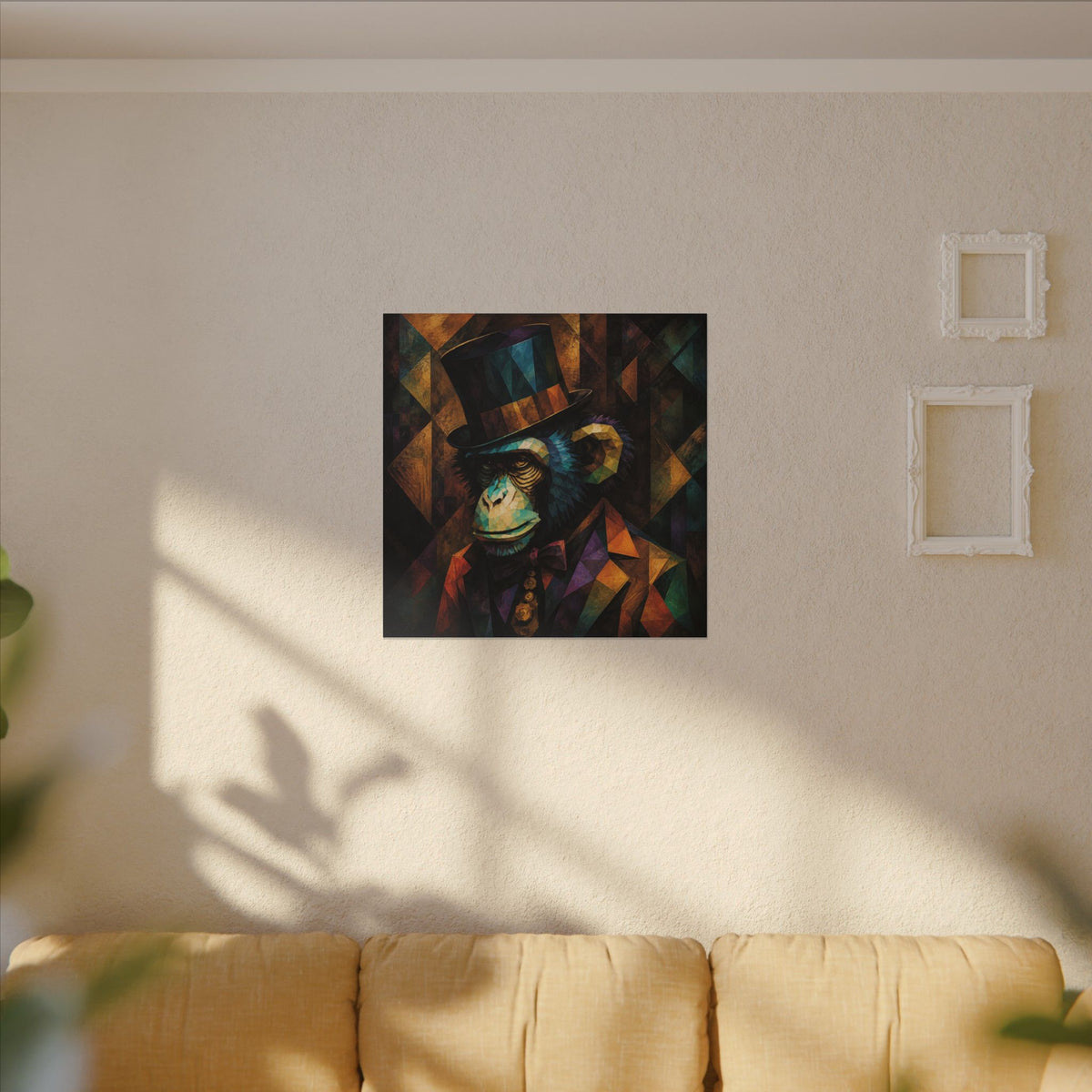 The Gentleman Primate — Cubist Chimpanzee Art Print