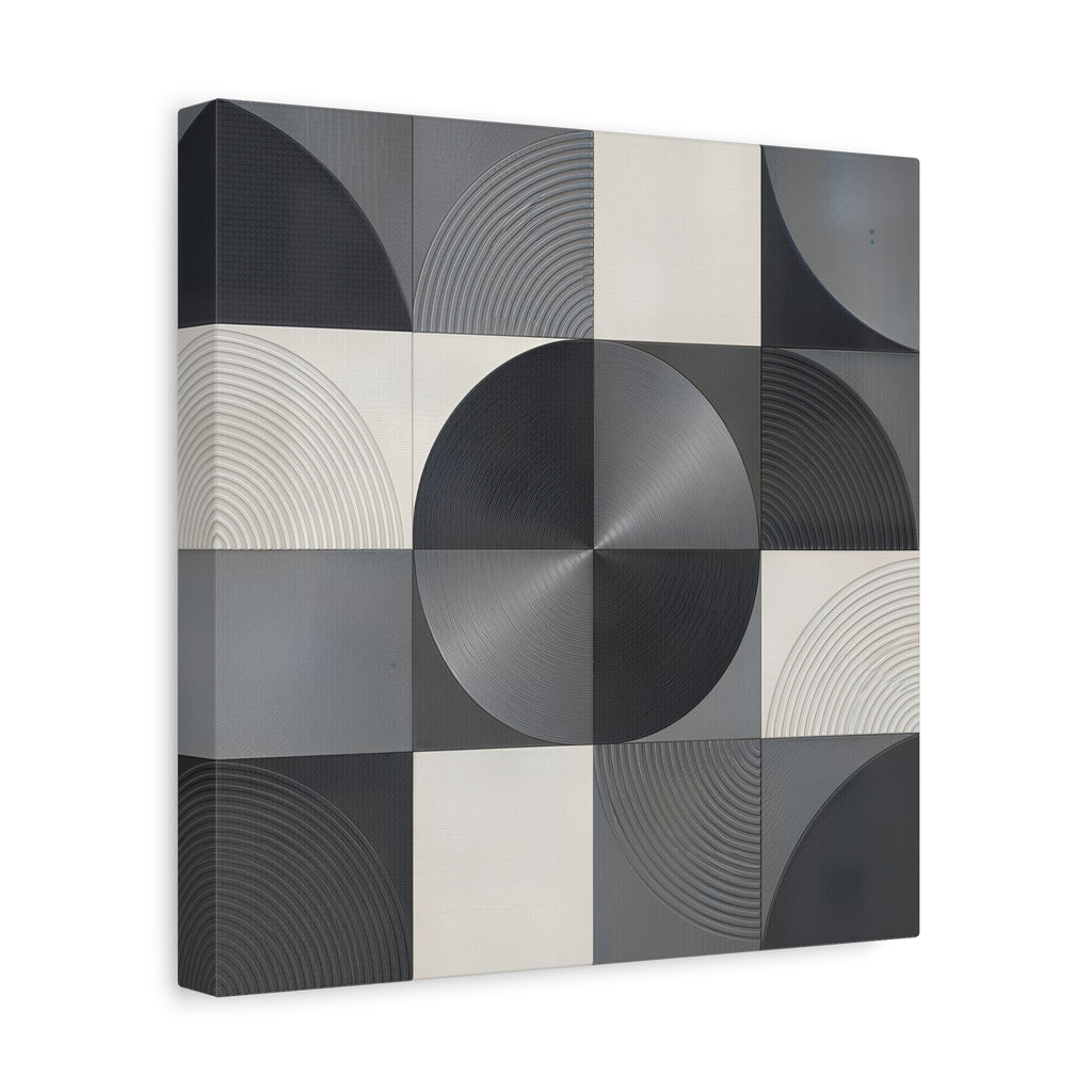 Concentric Balance — Minimalist Geometric Abstract Wall Art
