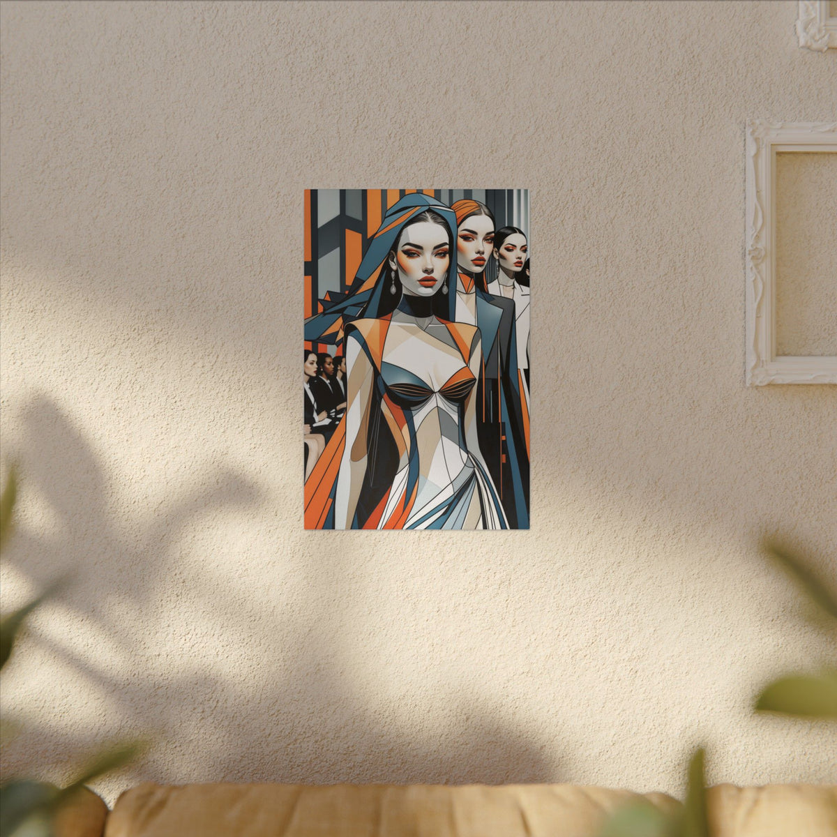 House of Poise – Futurist Fashion Runway Canvas Print