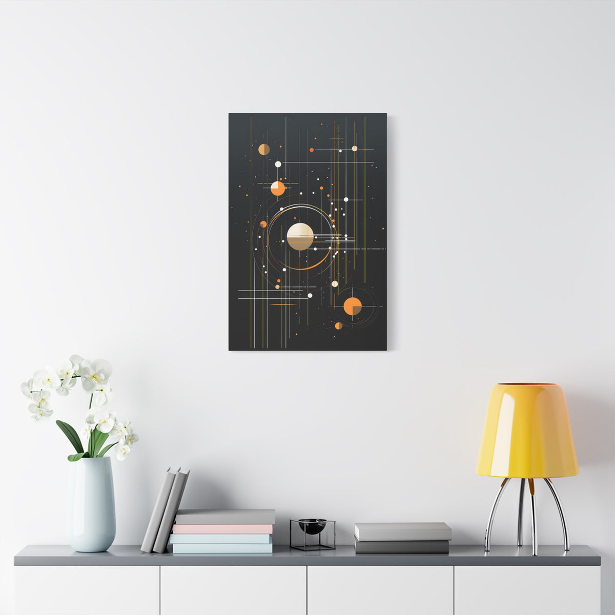 Orbital Measure – Geometric Celestial Abstract Canvas Print
