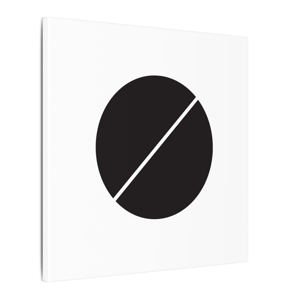The Line Between – Minimalist Geometric Circle Canvas Print